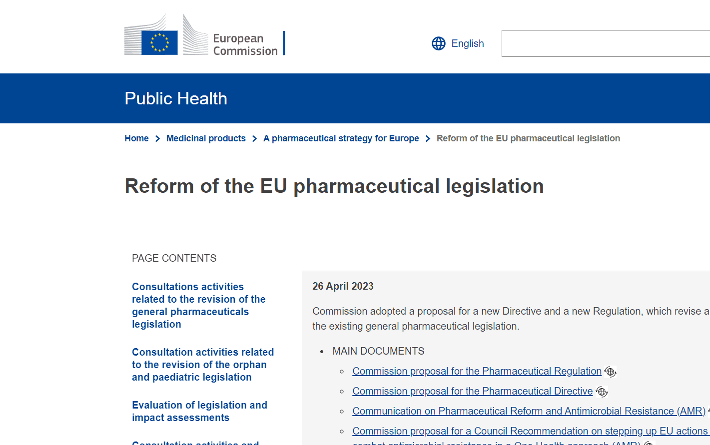 EU Pharmaceutical Legislation: ISPOR Plenary Day 2