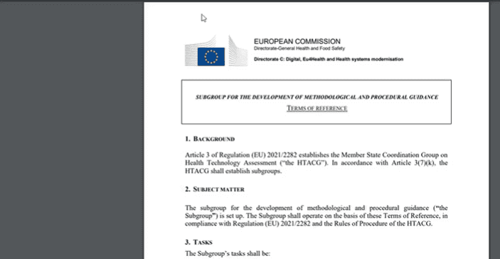 Update on the HTA Coordination Group subgroup meetings held on April 25 and 26